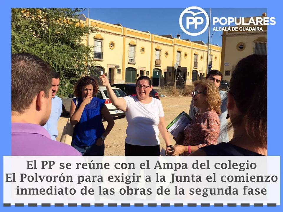 Colegio «El Polvorón»: Partido Popular ante los incumplimientos de la Junta y para exigir el comienzo de la segunda fase