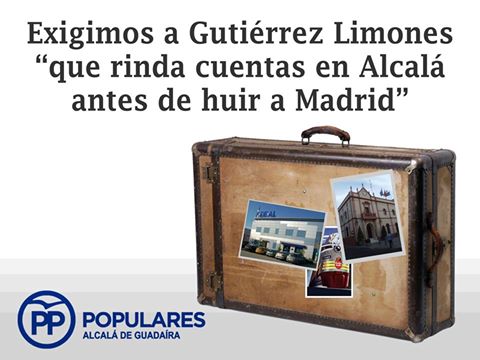 PP ha exigido al Alcalde que “rinda cuentas en Alcalá antes de huir al Congreso en Madrid”.