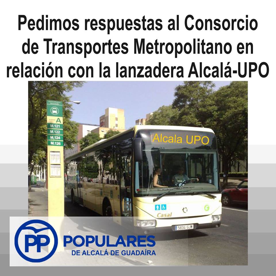 Un transporte para poder ir desde Alcalá a la Universidad Pablo de Olavide, que está también en Alcalá.