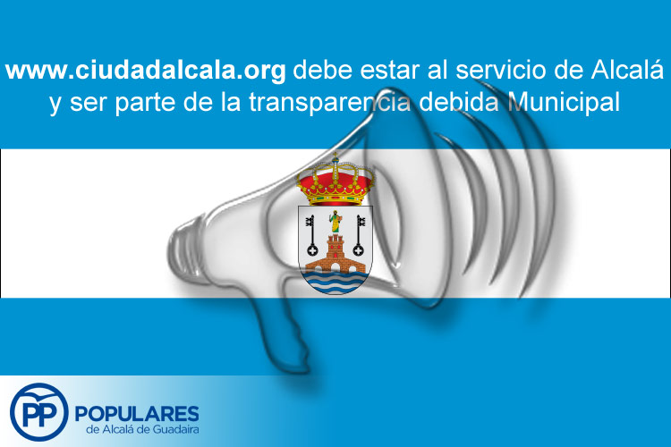 La web del Ayuntamiento no al servicio del PSOE sino de toda Alcalá