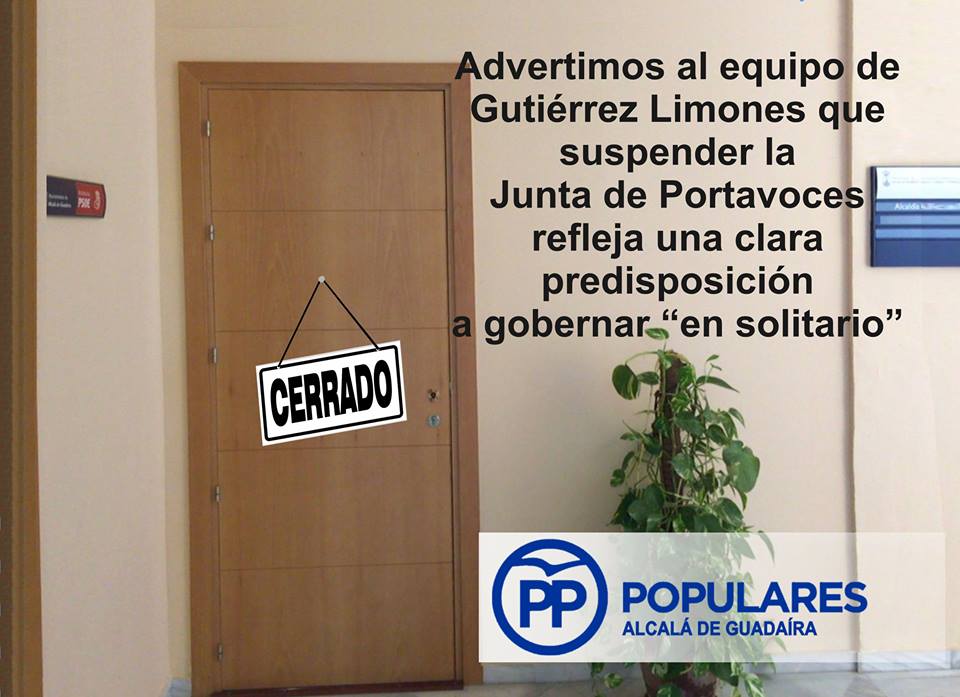 Ayuntamiento de Alcalá de Guadaíra - Suspendida de la Junta de Portavoces por falta de temas a tratar