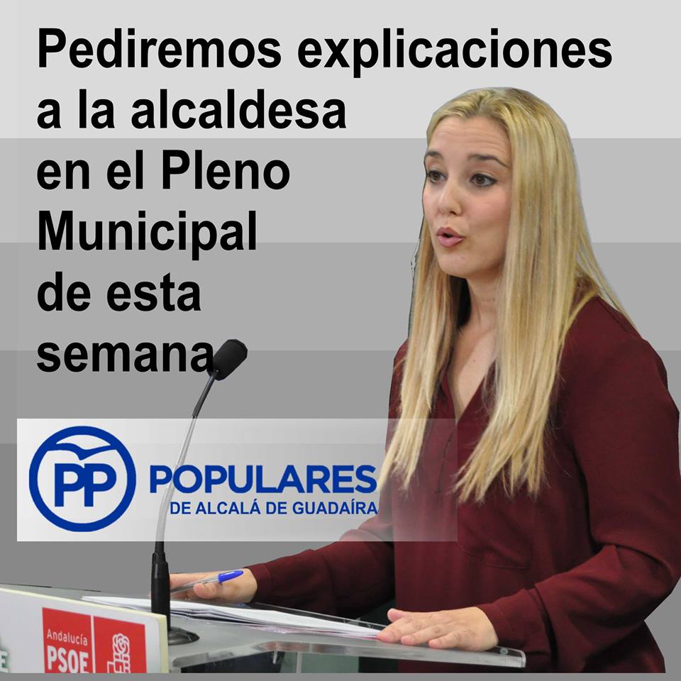 La Alcaldesa debe explicar su relación con el caso de corrupción que afecta al PSOE de Alcalá, Gutiérrez Limones y ACM